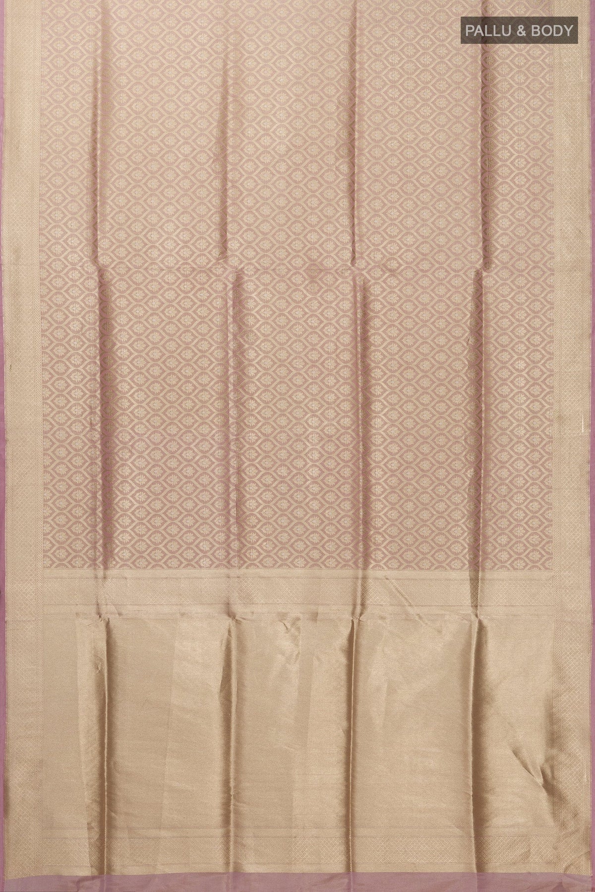 Antara-Rose Gold Banarasi Silk Saree