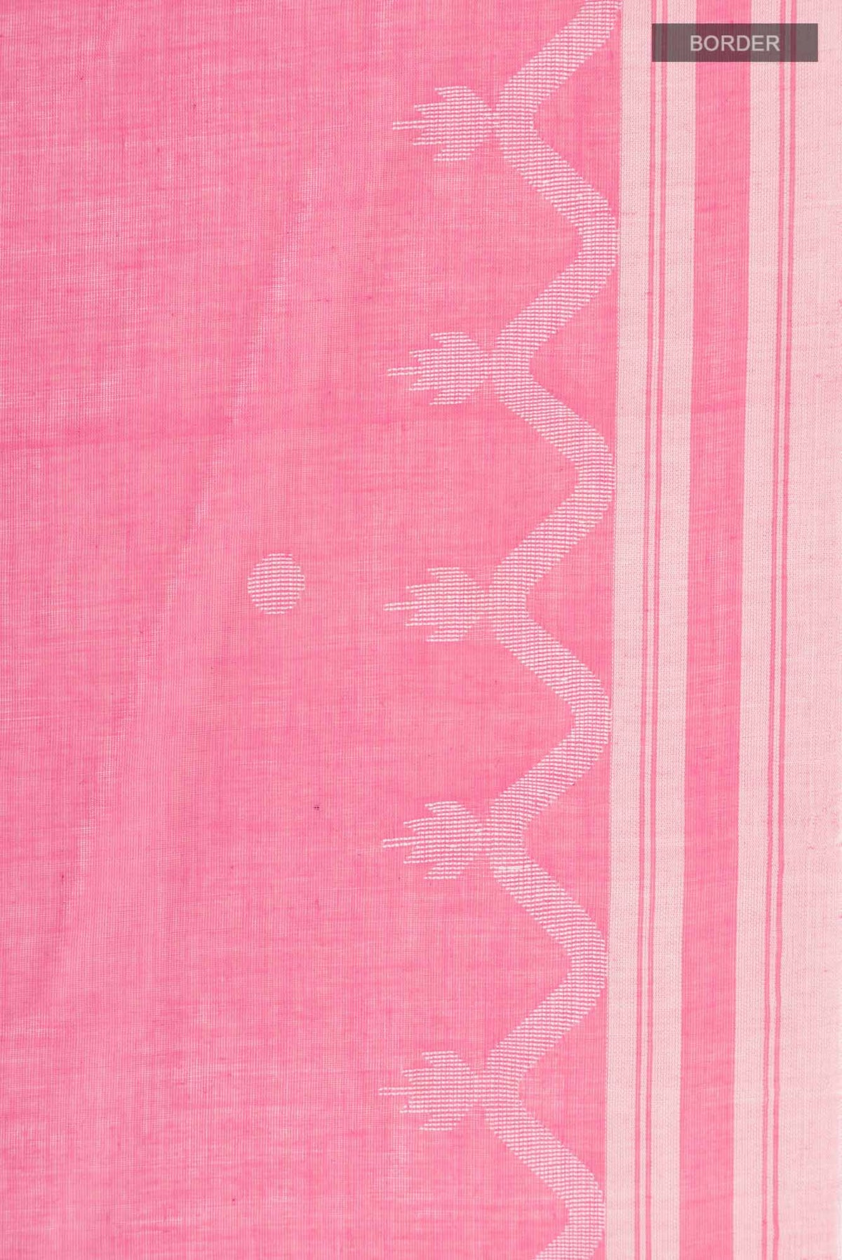 Pink Bengal Cotton Saree