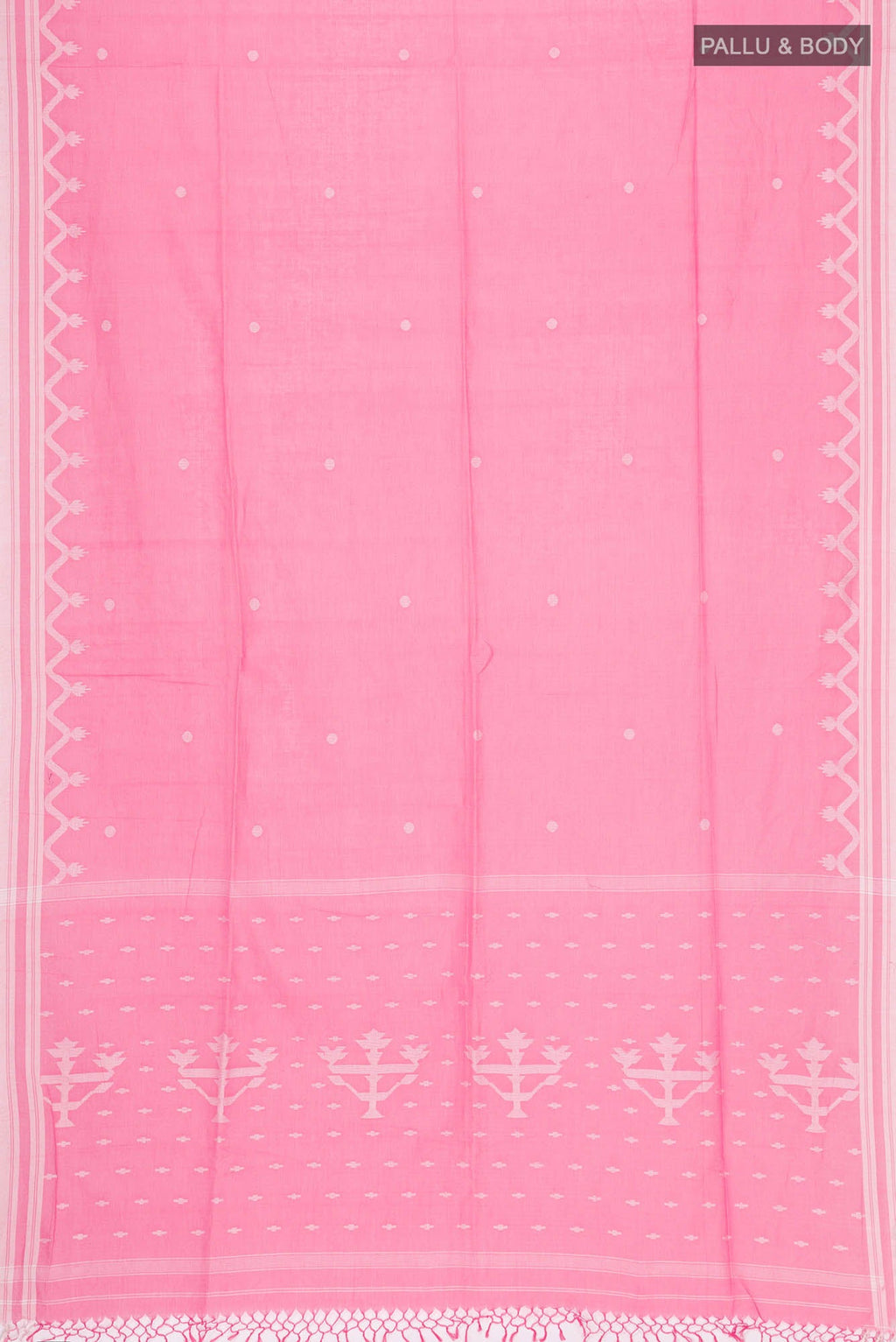 Pink Bengal Cotton Saree