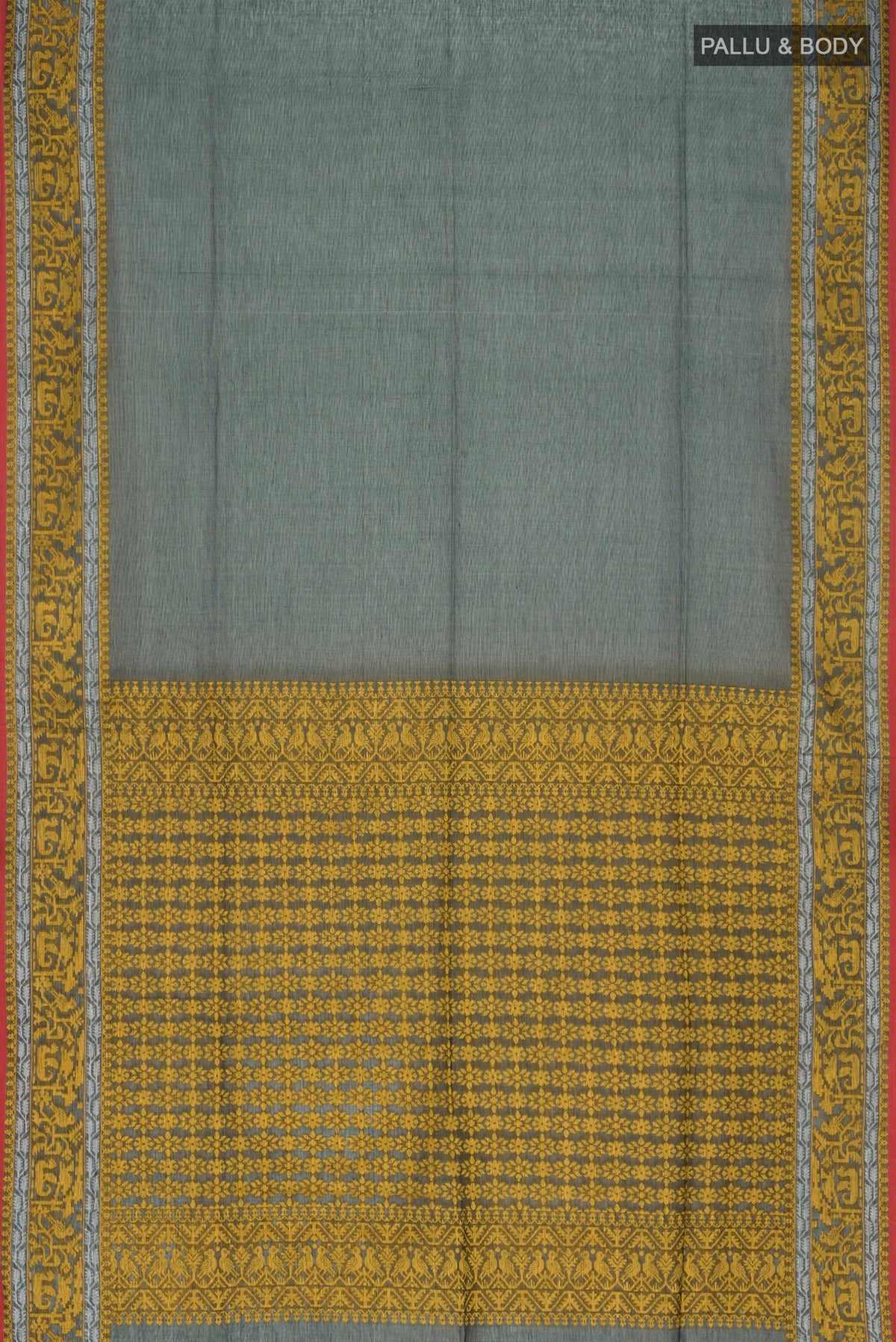 Priyambada-Bottle Green Bengal Cotton Saree