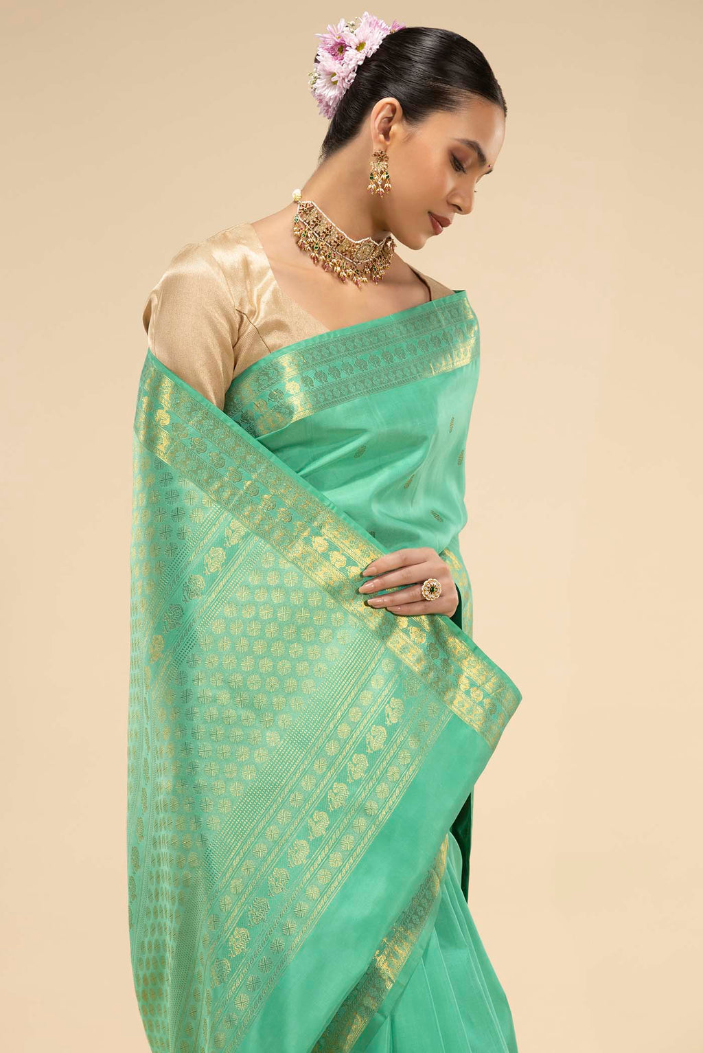 pleats pallu