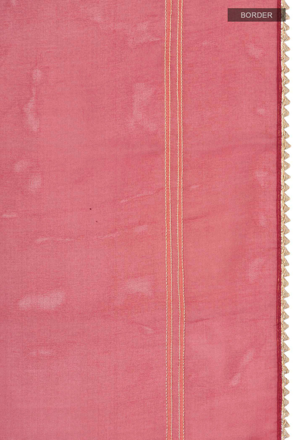 Border image of Maroon Organza Silk Saree with Embroidery on the body and Embroidery Border