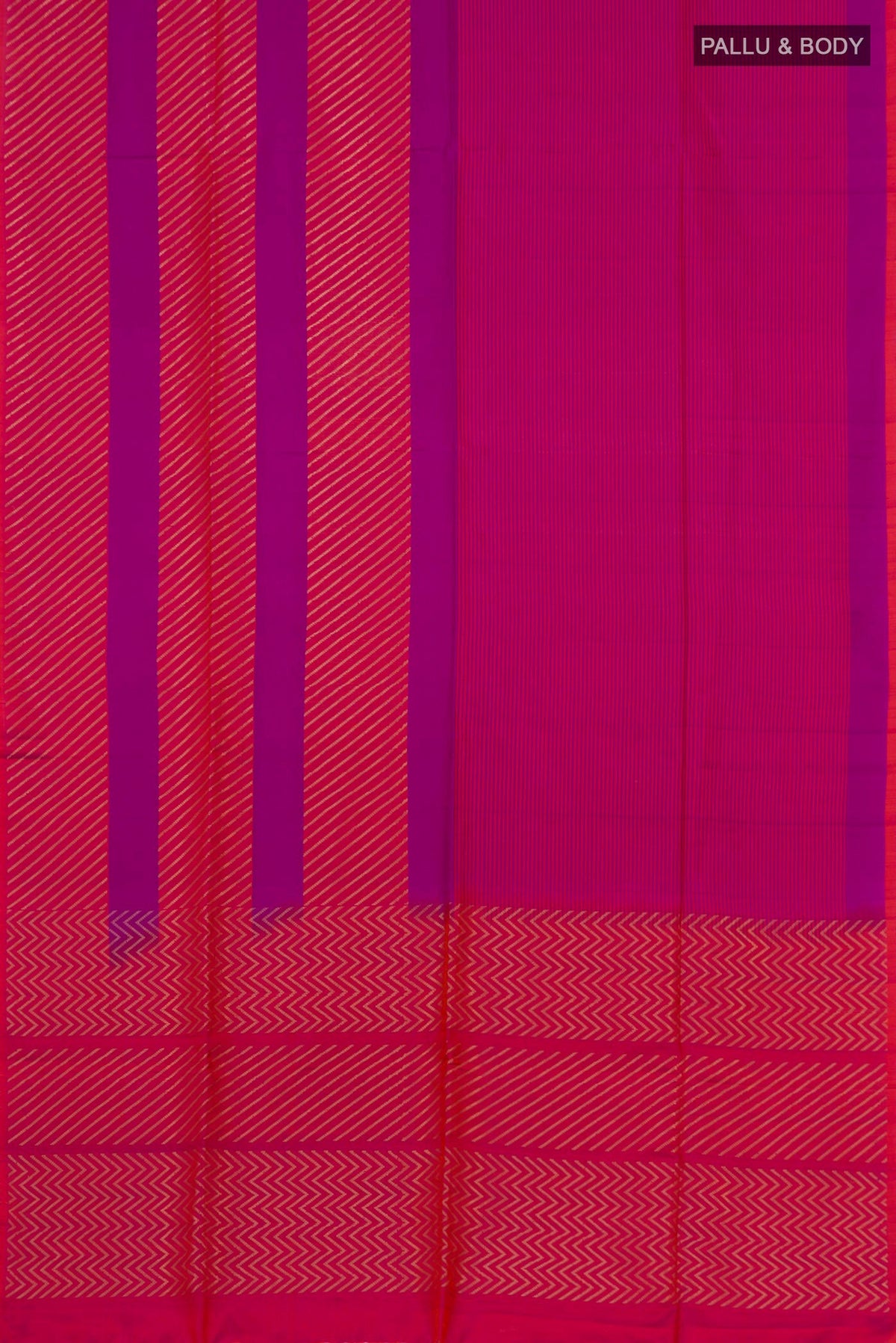 Flat view of Multi Color Soft Silk Saree with Fancy on the body and Without Border. 