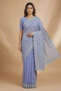 Model wearing a Pure Organza Silk
