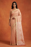 Model wearing a Tussar Silk