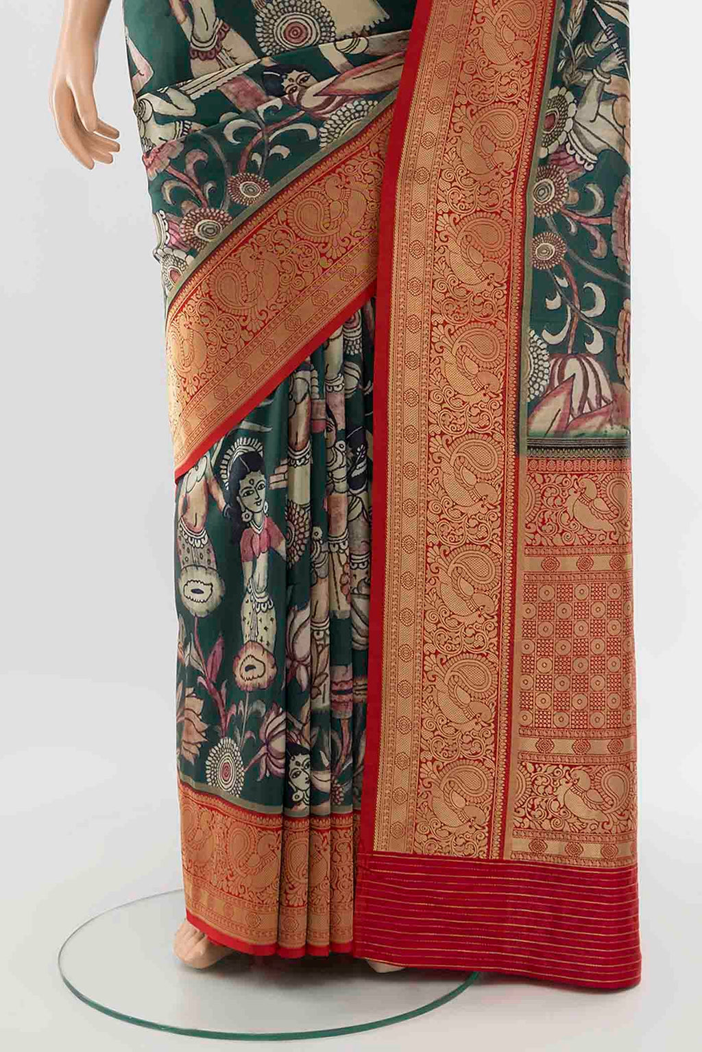 pleats pallu