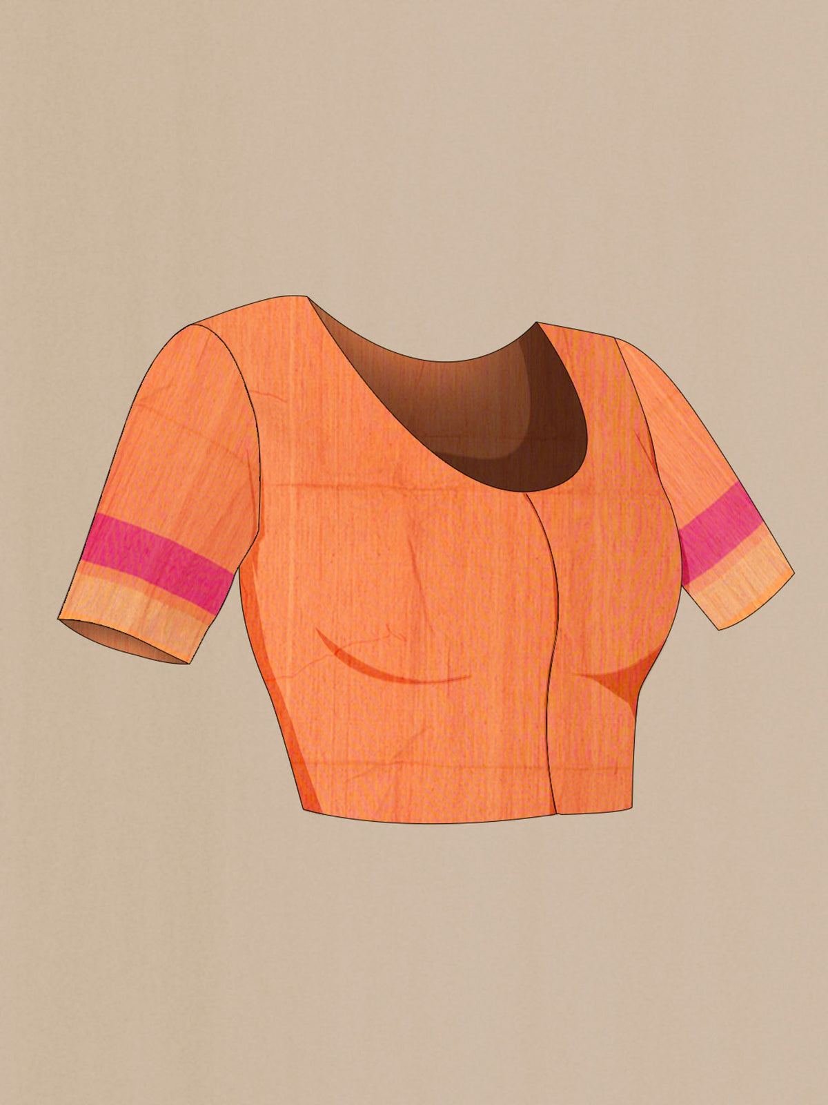 Close up image of the blouse of Green Silk Cotton Saree with Zari Butta on the body and Silk Border