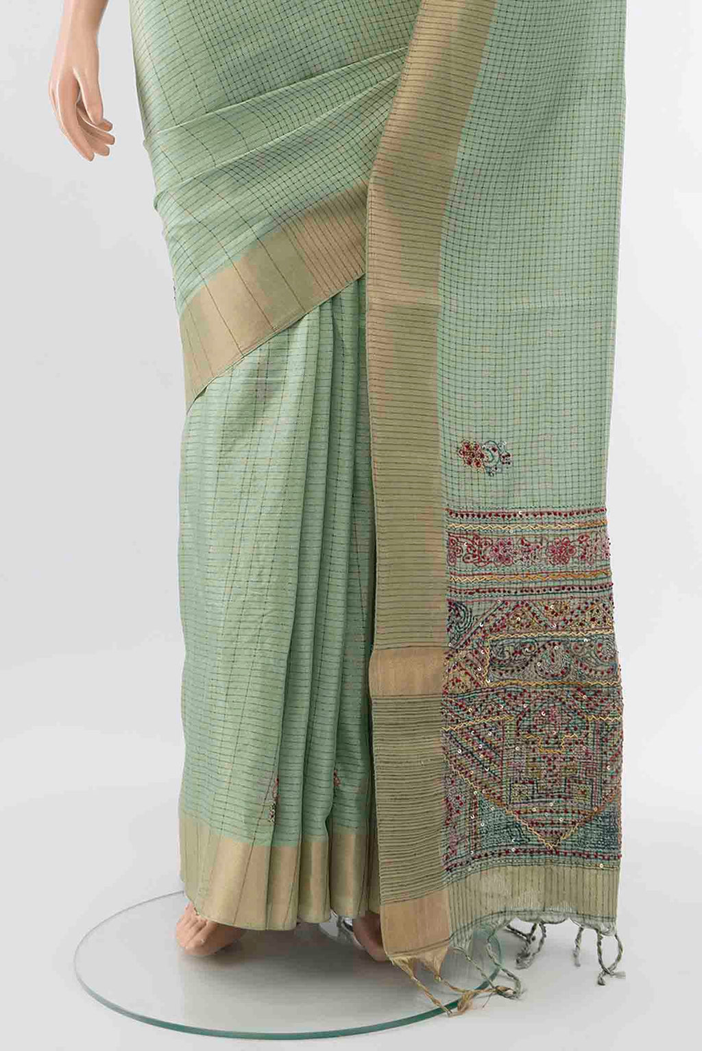 pleats pallu