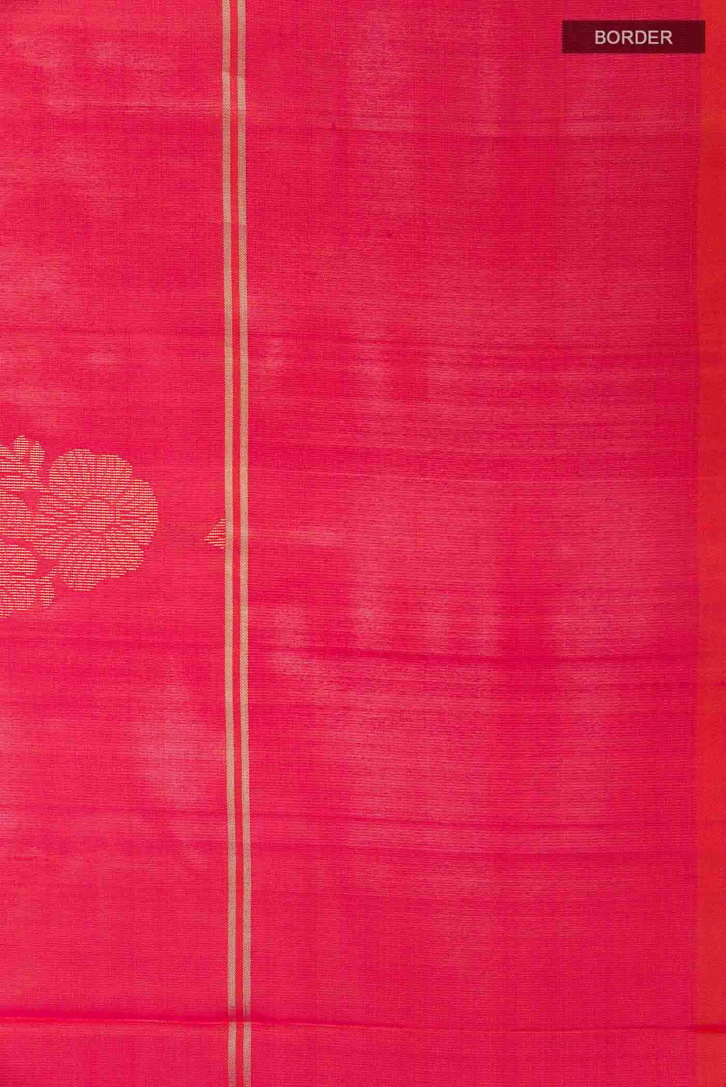 Border image of Pink Dual Tone Soft Silk Saree with Zari Butta on the body and Zari Border
