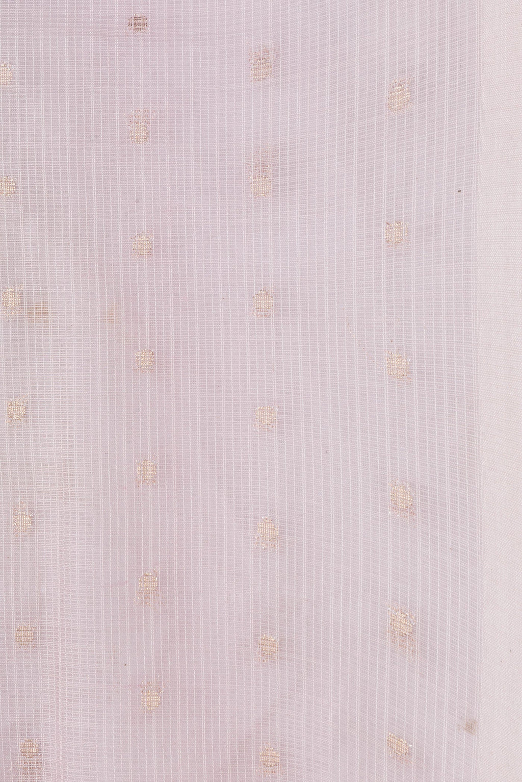 Border image of Rose Gold Dual Tone Kota Silk Saree with Zari Butta on the body and Without Border. 