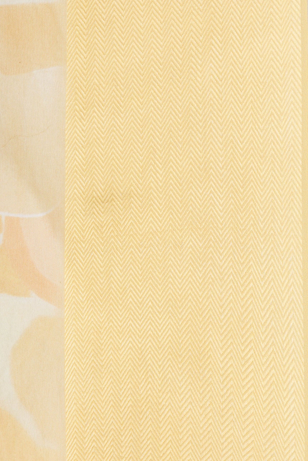 Border image of Sandal Dual Tone Mysore Georgette Saree with Printed design on the body and Thread Border. 