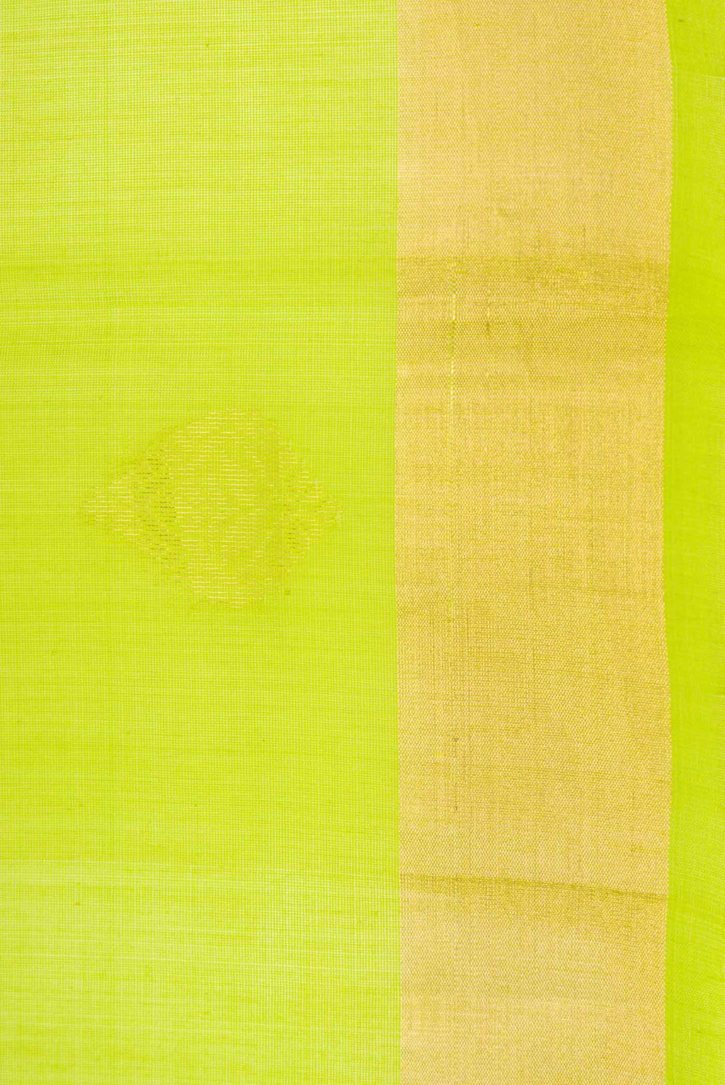 Border image of Parrot Green Dual Tone Silk Cotton Saree with Zari Butta on the body and Zari Border