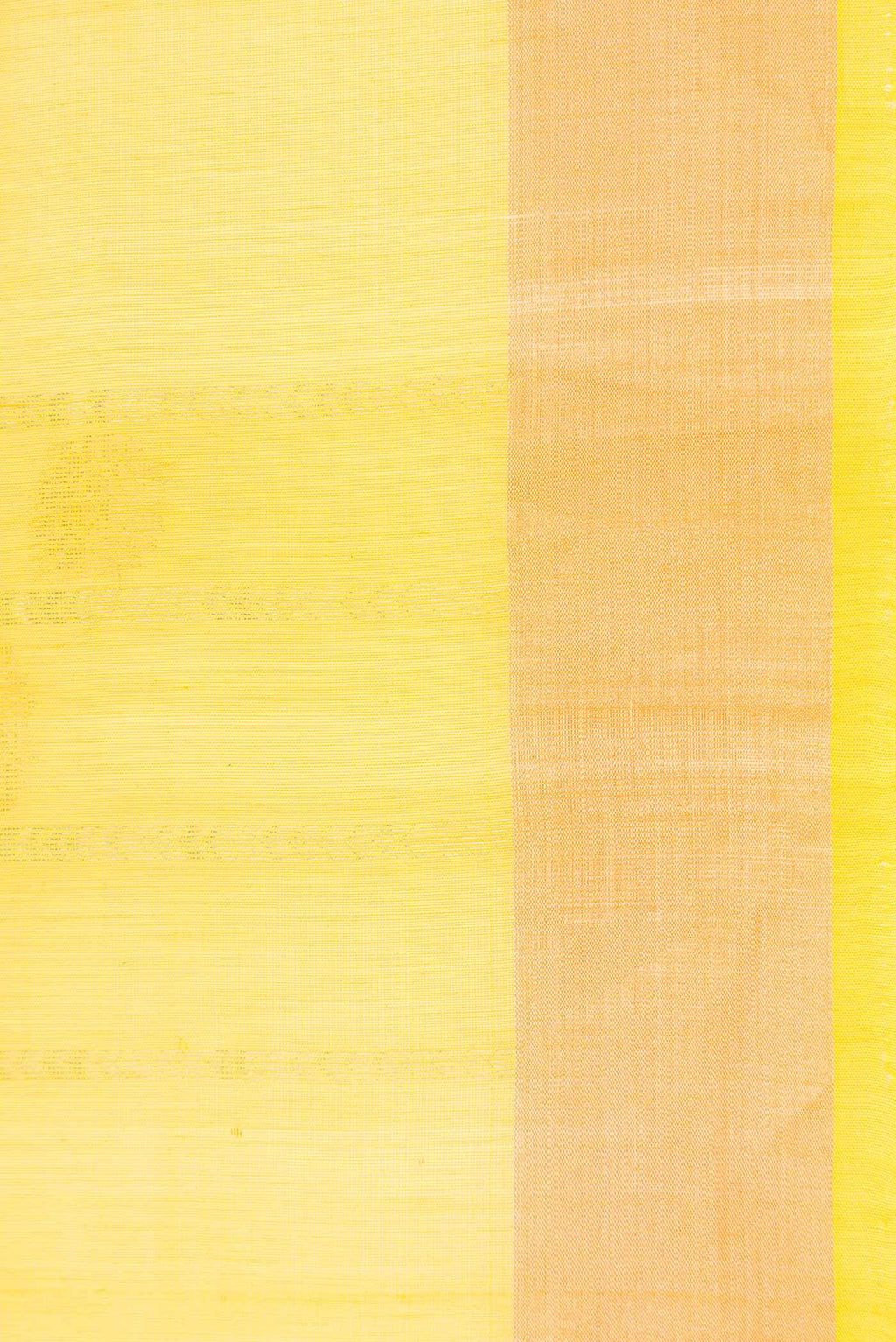 Border image of Yellow Dual Tone Silk Cotton Saree with Zari Butta on the body and Zari Border