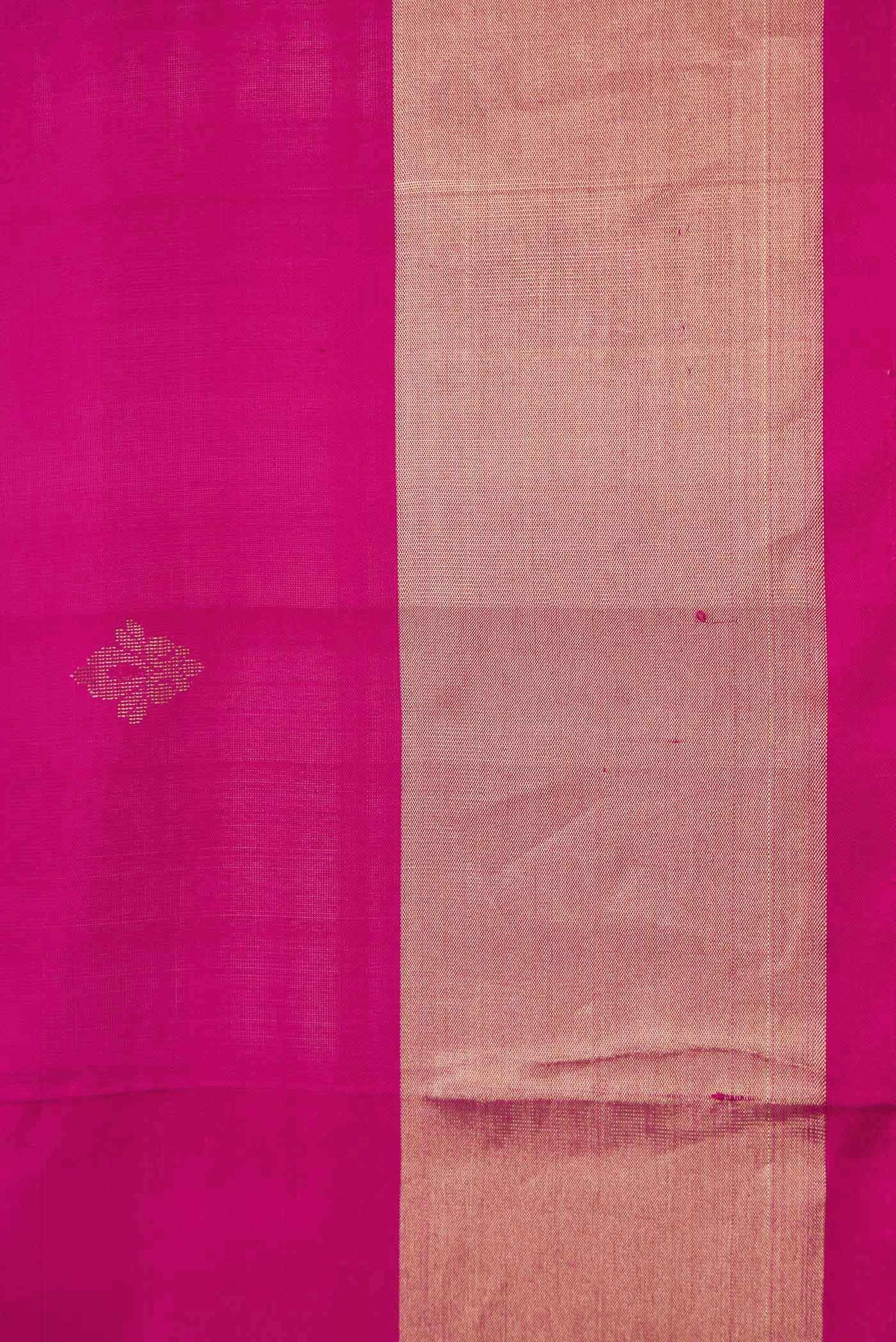 Border image of Light Magenta Dual Tone Soft Silk Saree with Zari Butta on the body and Zari Border