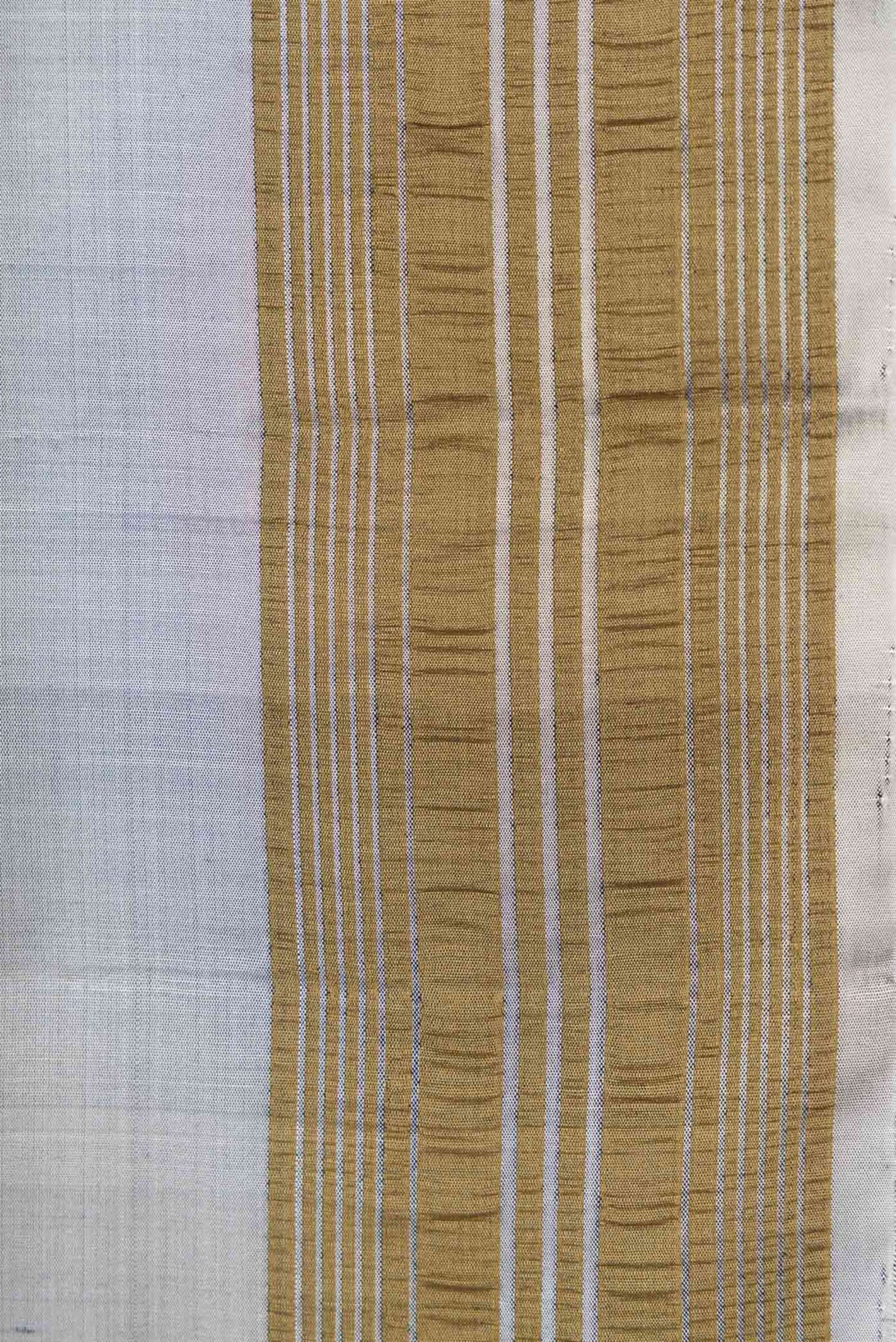 Border image of Grey Dual Tone Soft Silk Saree with Zari Butta on the body and Zari Border