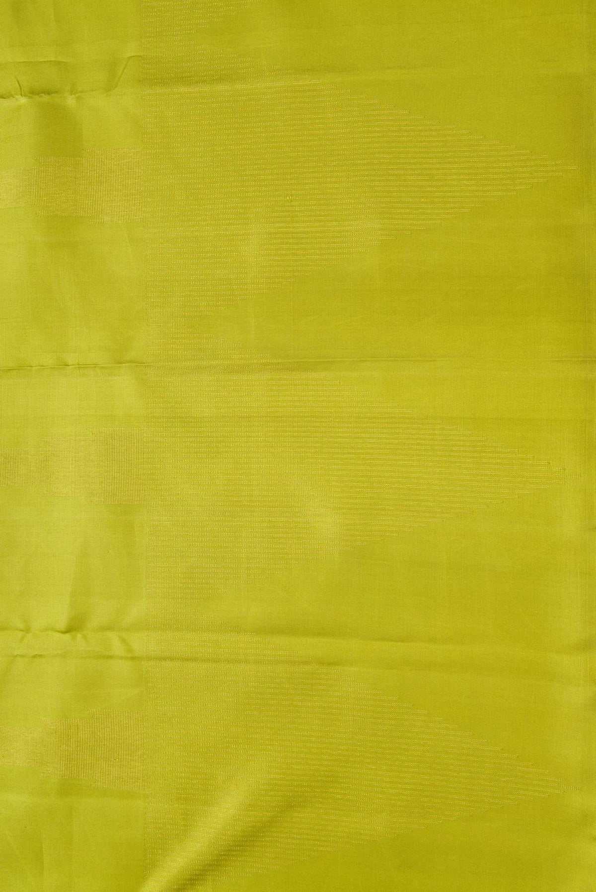 Border image of Pure Silk Pure Zari Parrot Green Dual Tone Kanchipuram Saree with Zari Butta on the body and Plain Border