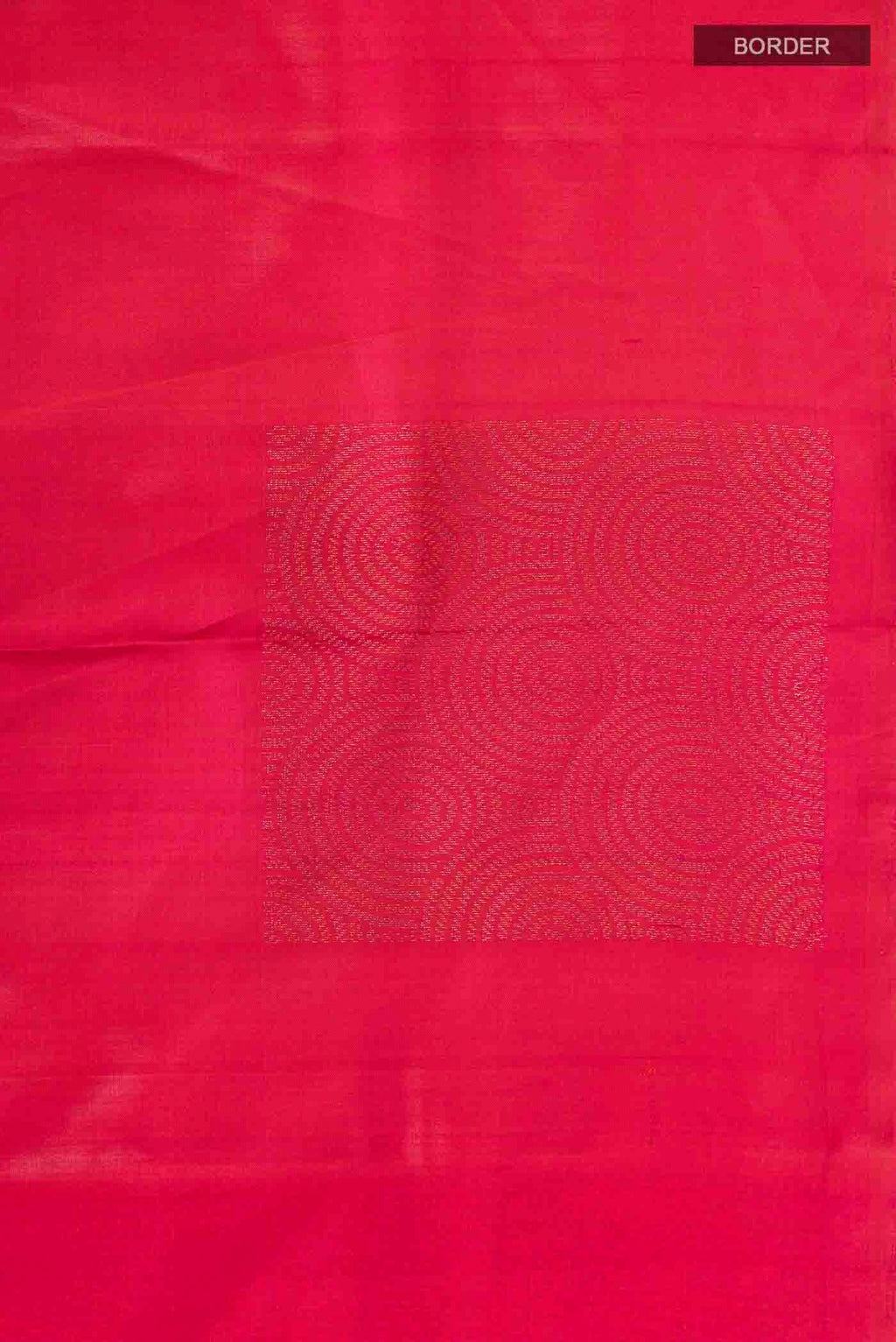 Border image of Pink Soft Silk Saree with Zari Butta on the body and Without Border