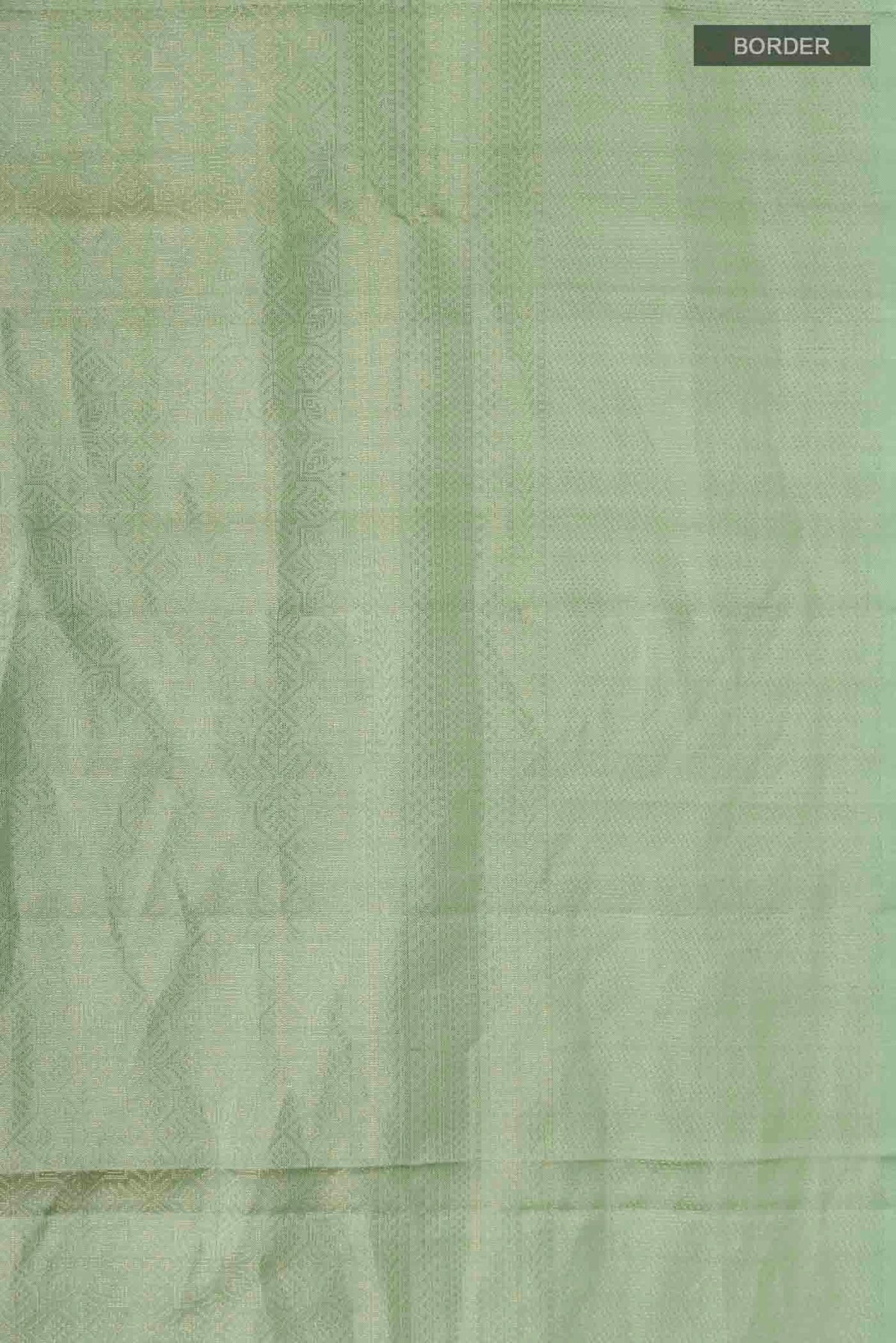 Border image of Green Soft Silk Saree with Zari Brocade on the body and Zari Border