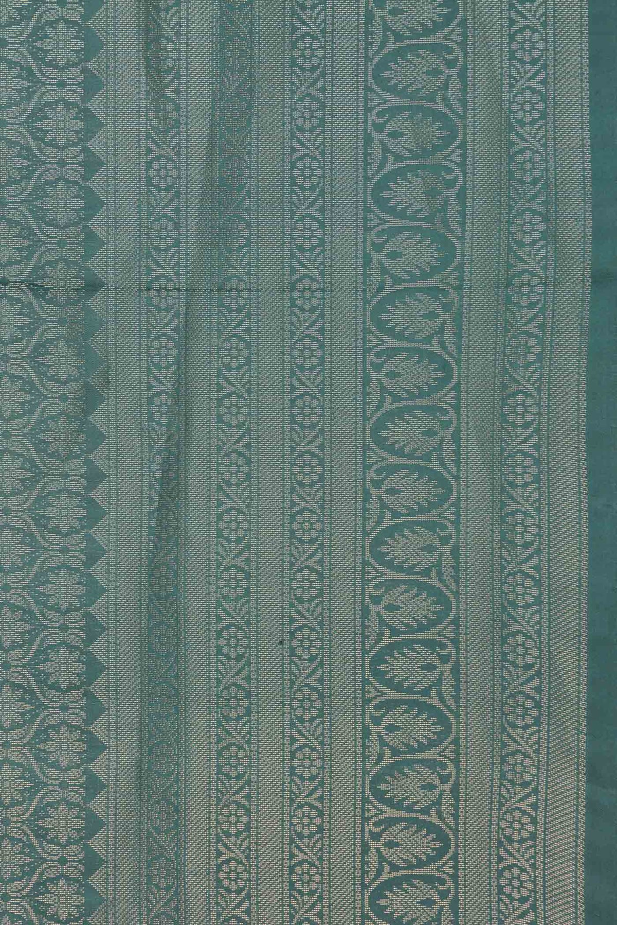Border image of Bottle Green Dual Tone Soft Silk Saree with Zari Brocade on the body and Zari Border