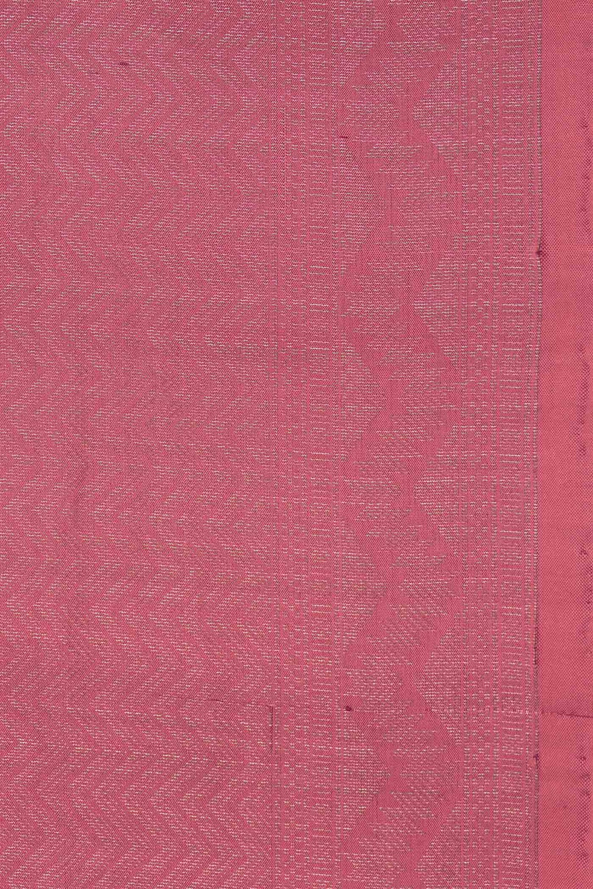 Border image of Rani Pink Dual Tone Soft Silk Saree with Zari Brocade on the body and Zari Border