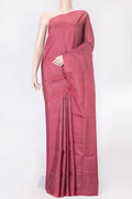 Rani Pink Dual Tone Soft Silk Saree with Zari Brocade on the body and Zari Border displayed on a mannequin