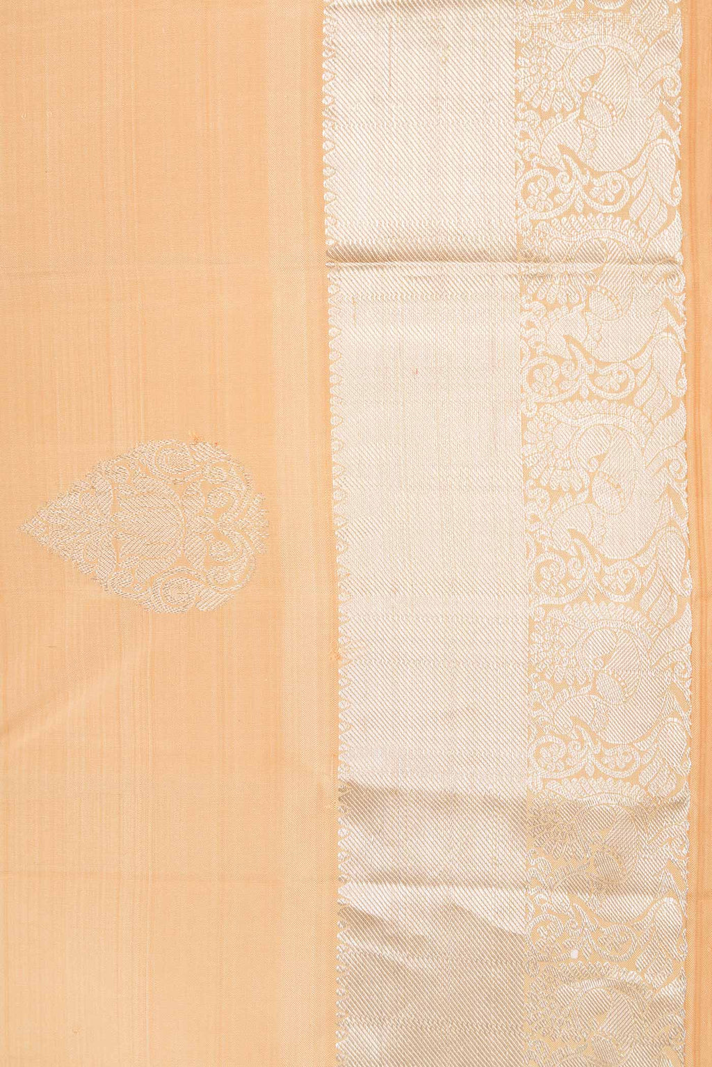 Border image of Sandal Dual Tone Kanchipuram Silk Saree with Zari Butta on the body and Zari Border