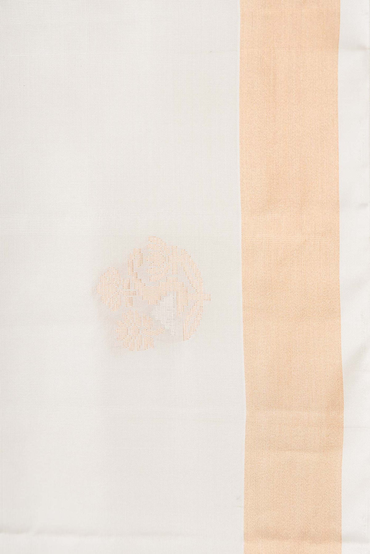 Border image of Off White Dual Tone Soft Silk Saree with Zari Butta on the body and Zari Border