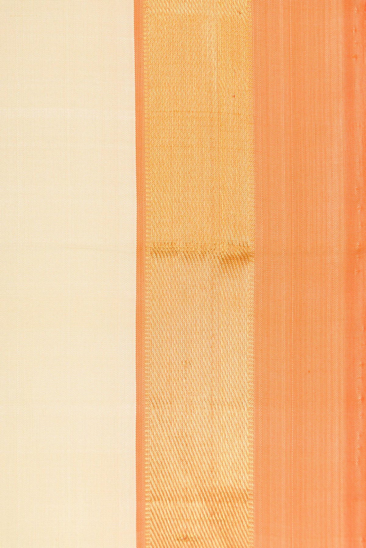 Border image of Sandal Dual Tone Kanjivaram Silk Saree with Plain Body and Zari Border. 