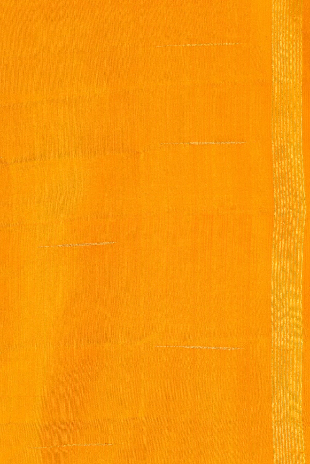 Border image of Beige and Mustard Color Kanjivaram Silk Saree with Half And Half on the body and Thin Zari Line. 