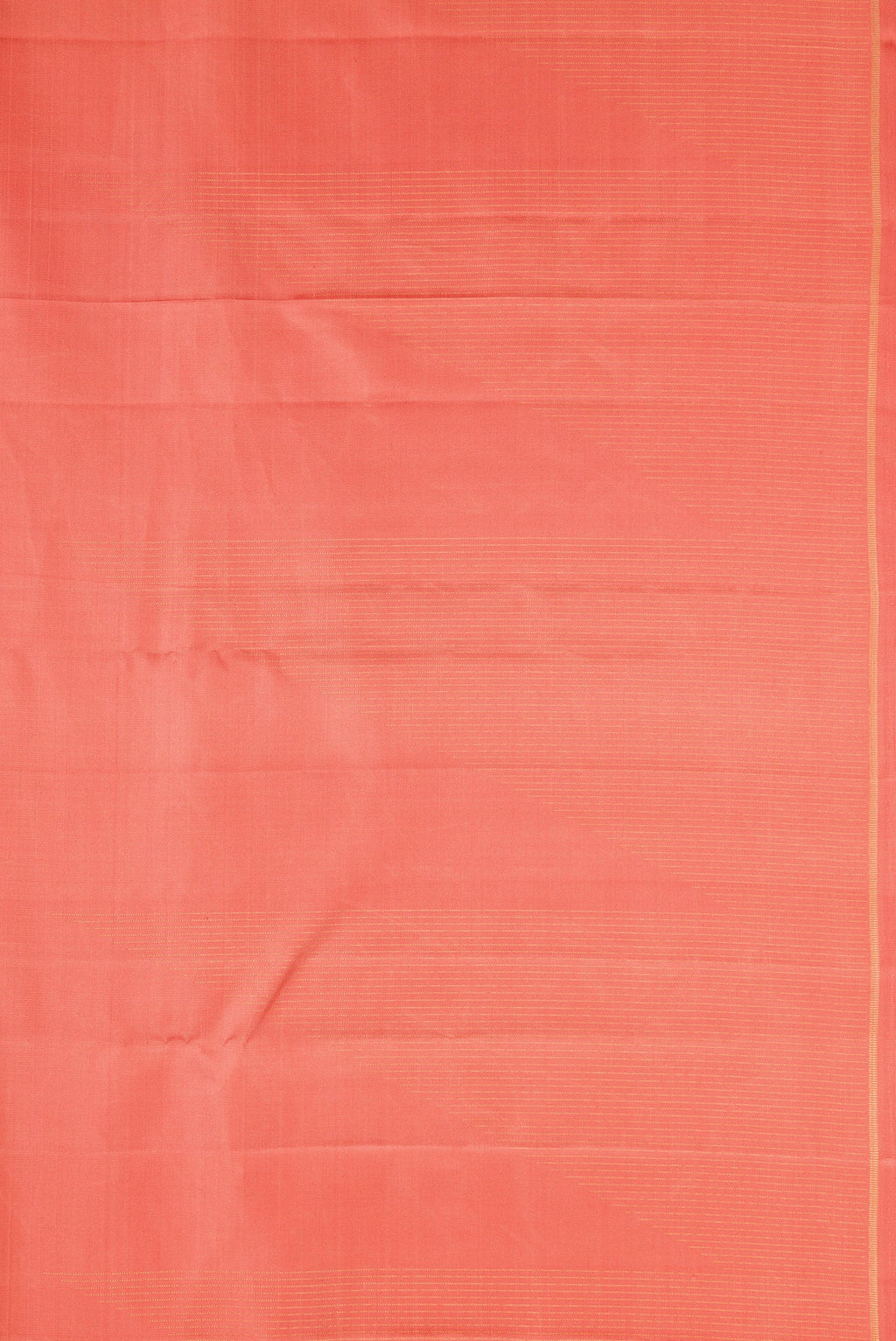 Border image of Pure Silk Pure Zari Golden Peach Dual Tone Kanjivaram Saree with Stripes on the body and Fancy Border. 