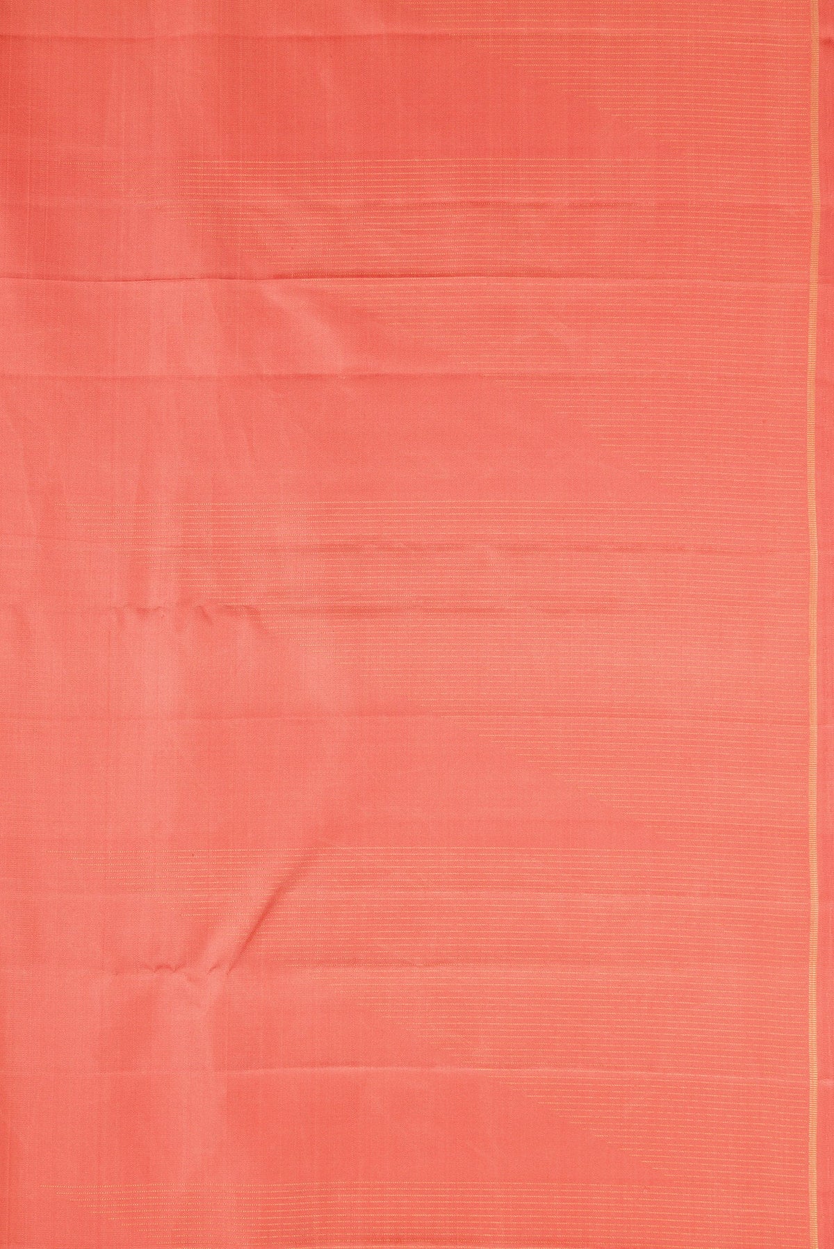 Border image of Pure Silk Pure Zari Golden Peach Dual Tone Kanjivaram Saree with Stripes on the body and Fancy Border. 