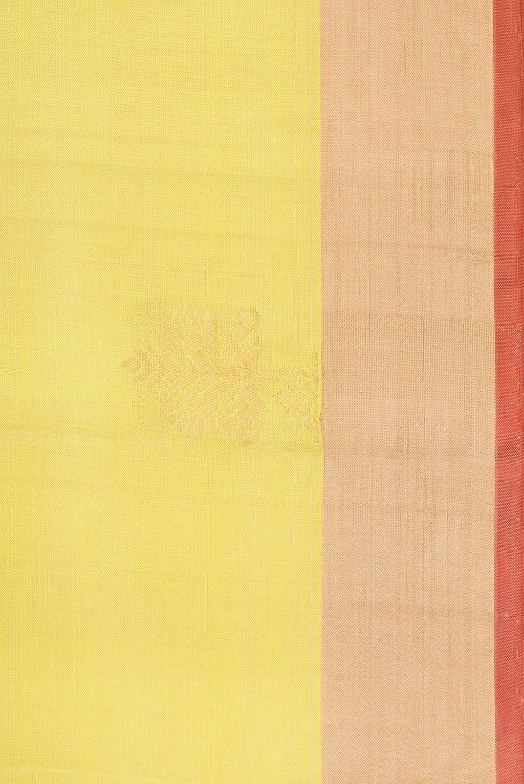 Border image of Pista Green Dual Tone Soft Silk Saree with Zari Butta on the body and Zari Border. 