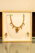 Lakshmi Gold Necklace Set in 22 Kt in 22 Kt