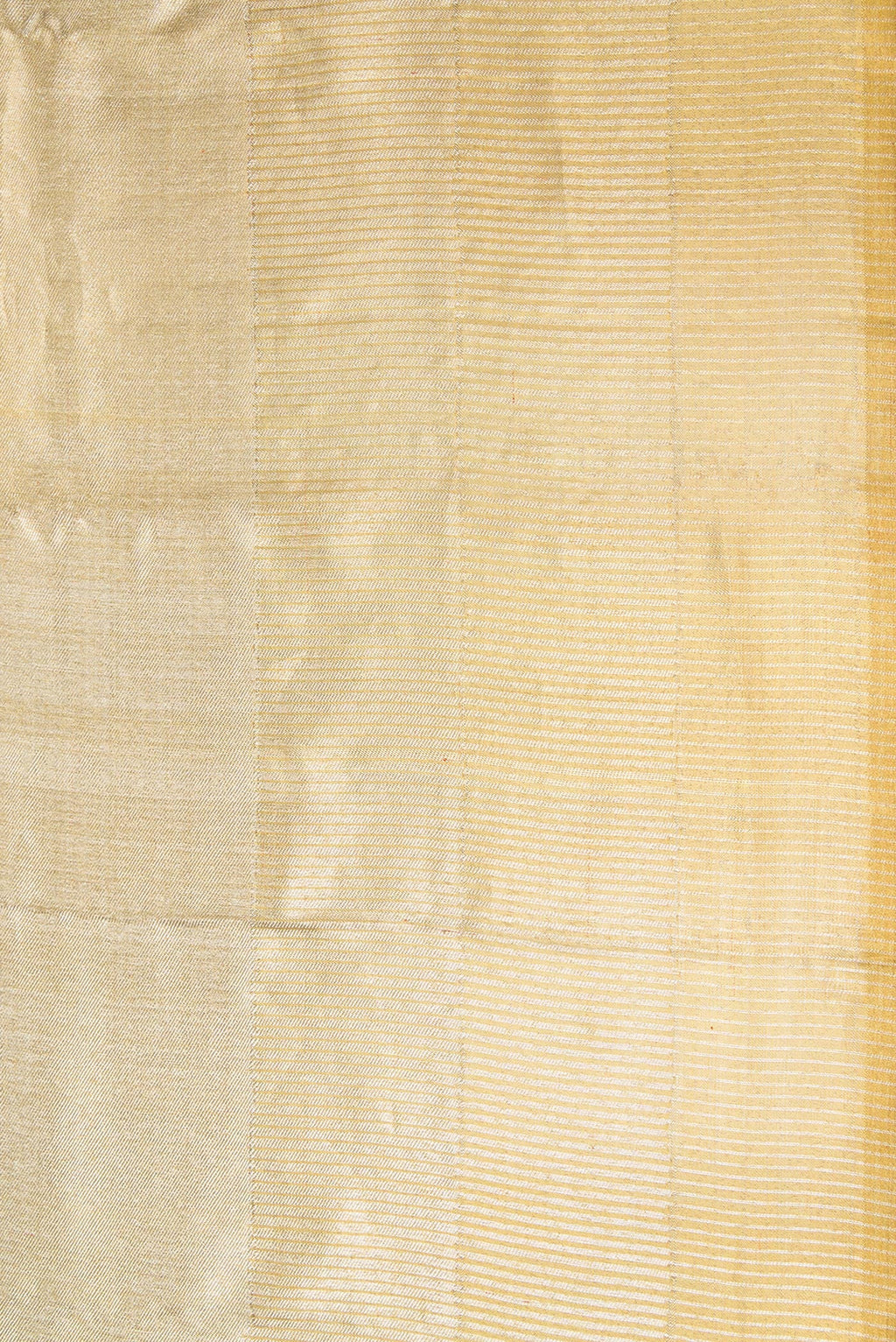 Border image of Gold Dual Tone Kanjivaram Tissue Silk Saree with Zari Brocade on the body and Zari Border. 