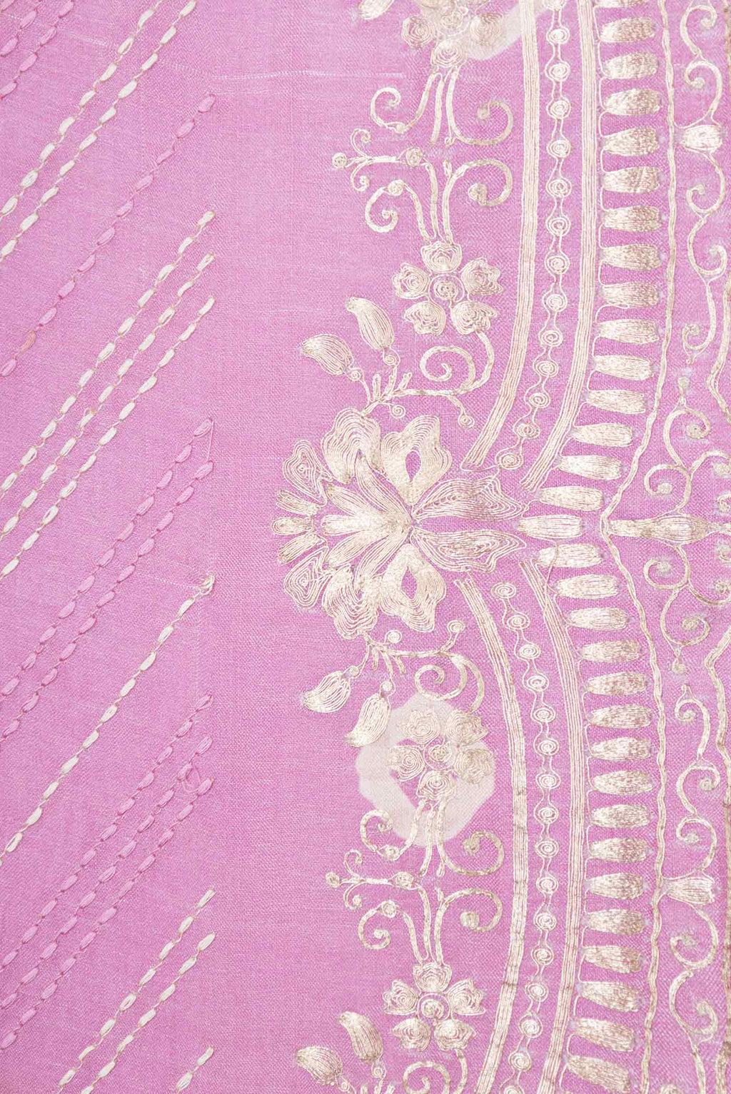 Border image of Multi Color Tussar Silk Saree with Embroidery on the body and Embroidery Border