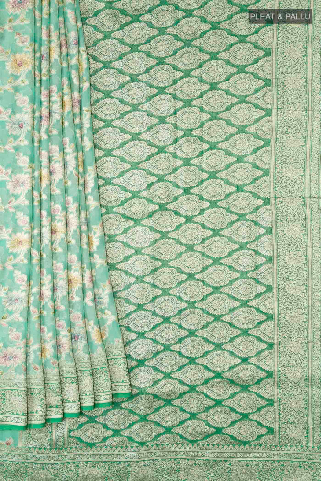 pleats pallu