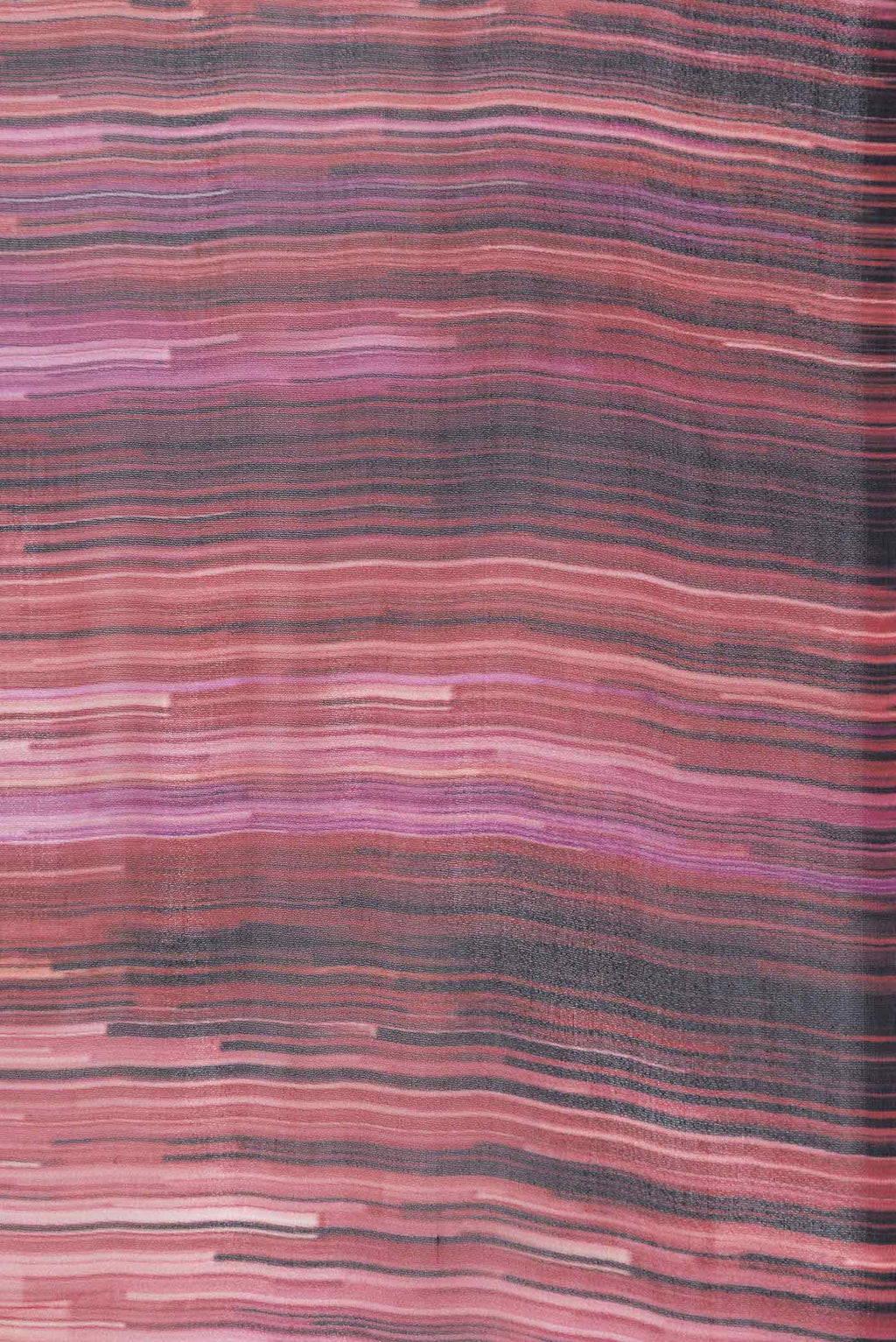 Border image of Pink Dual Tone Mysore Georgette Saree with Stripes on the body and Without Border