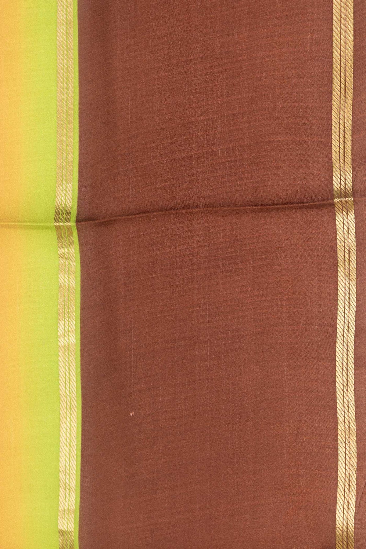 Border image of Pink Dual Tone Mysore Crepe Saree with Printed design on the body and Zari Border