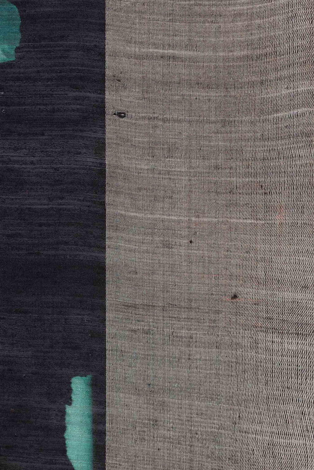 Border image of Black Dual Tone Tussar Silk Saree with Printed design on the body and Zari Border