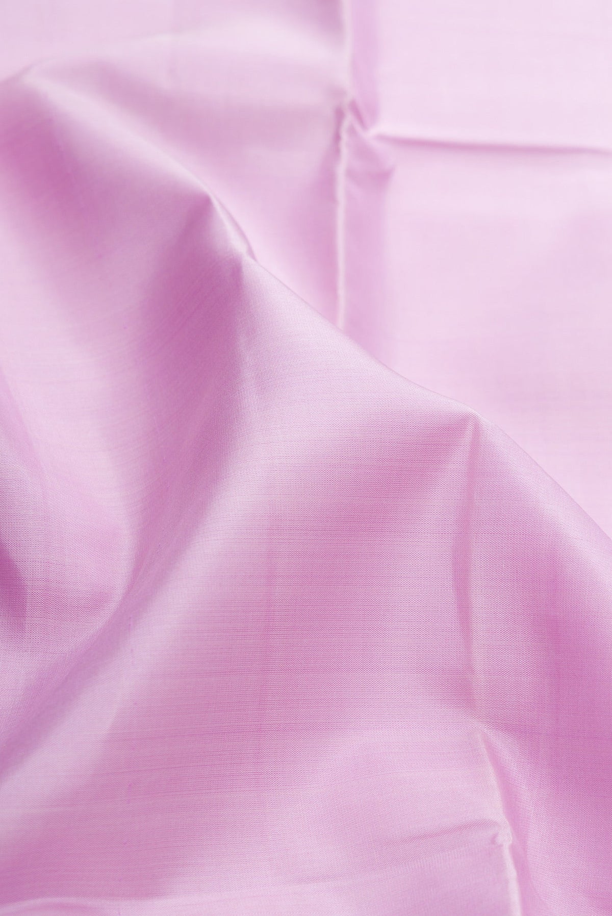 Pink Silk Dhoti With Angavastram (8X4) Muzham with Stripes on the body and Zari Border