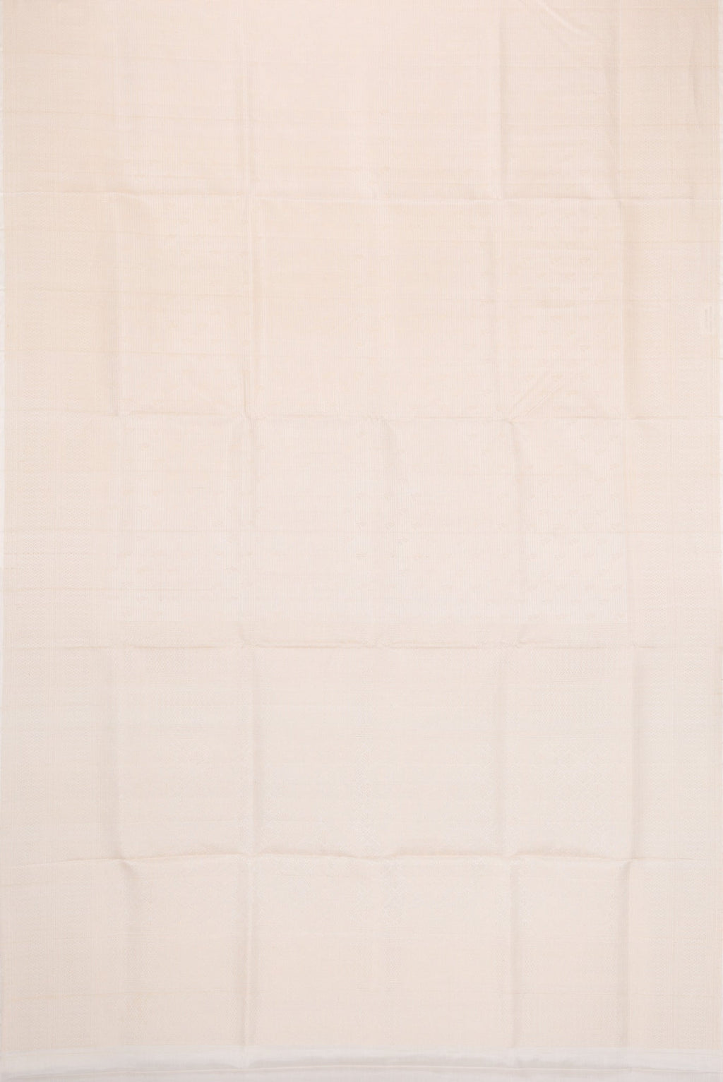 Flat view of Beige Dual Tone Soft Silk Saree with Zari Brocade on the body and Fancy Border. 