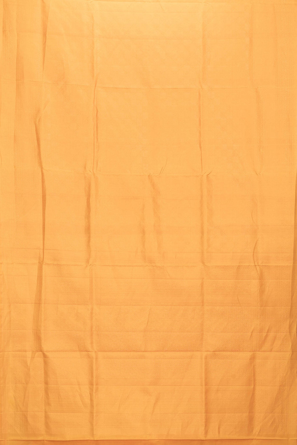 Flat view of Mustard Dual Tone Soft Silk Saree with Zari Brocade on the body and Zari Border. 
