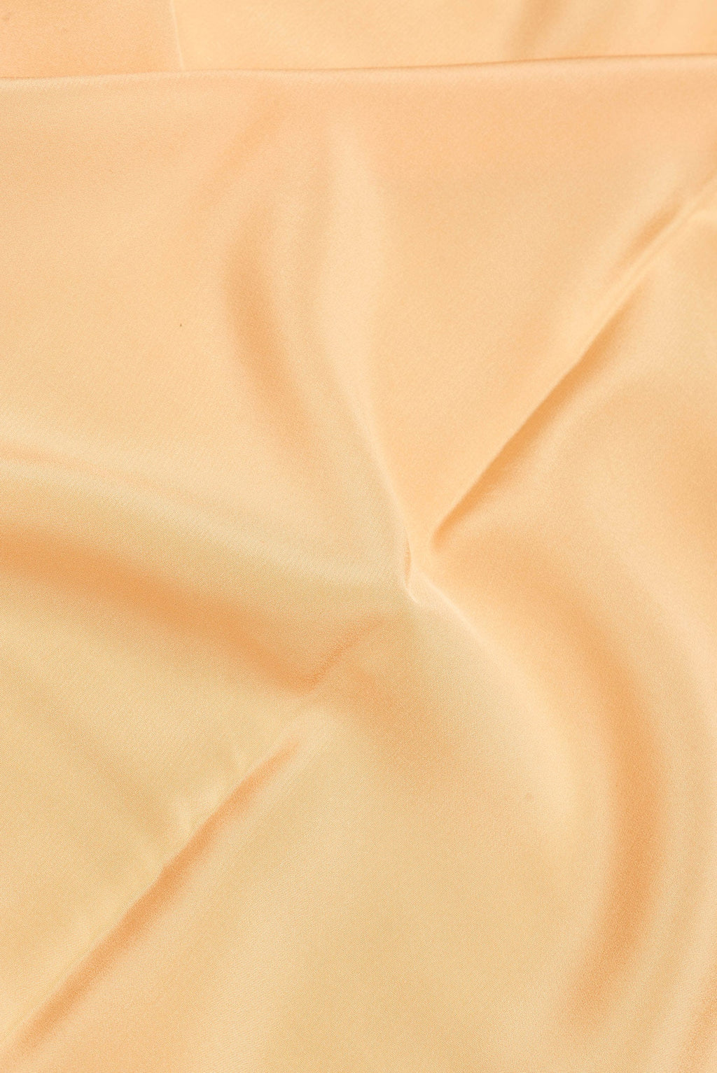 Close up of Sandal Dual Tone Mysore Silk Saree with Plain Body and Zari Border.  displaying folds