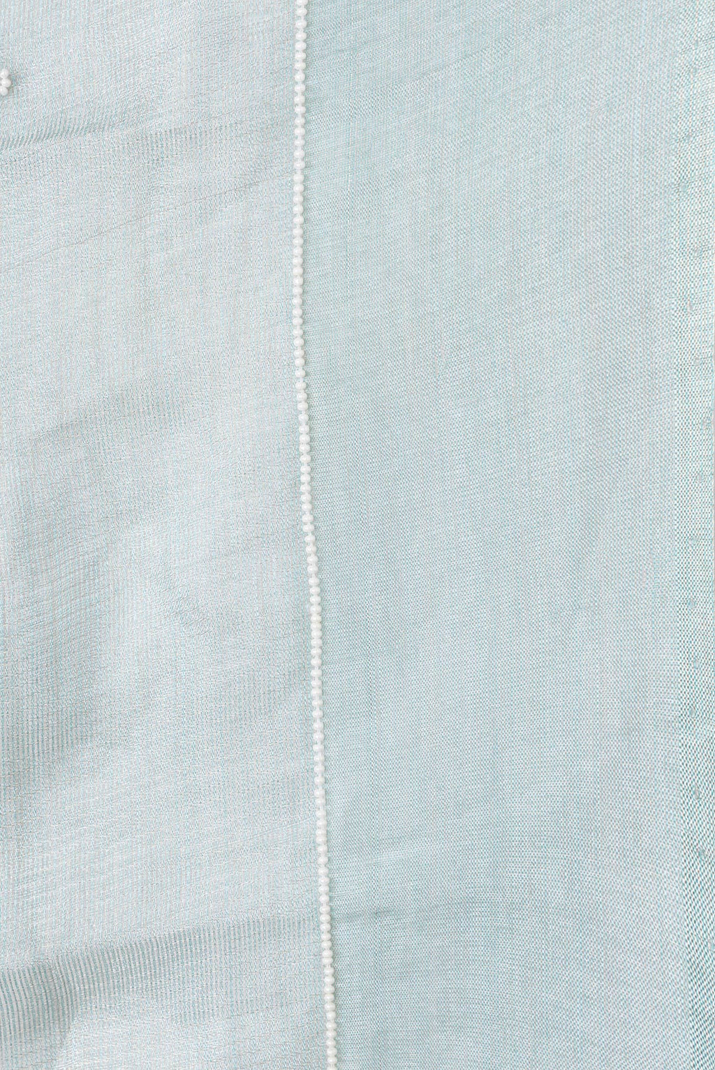 Border image of Light Green Dual Tone Organza Silk Saree with Embroidery on the body and Embroidery Border. 