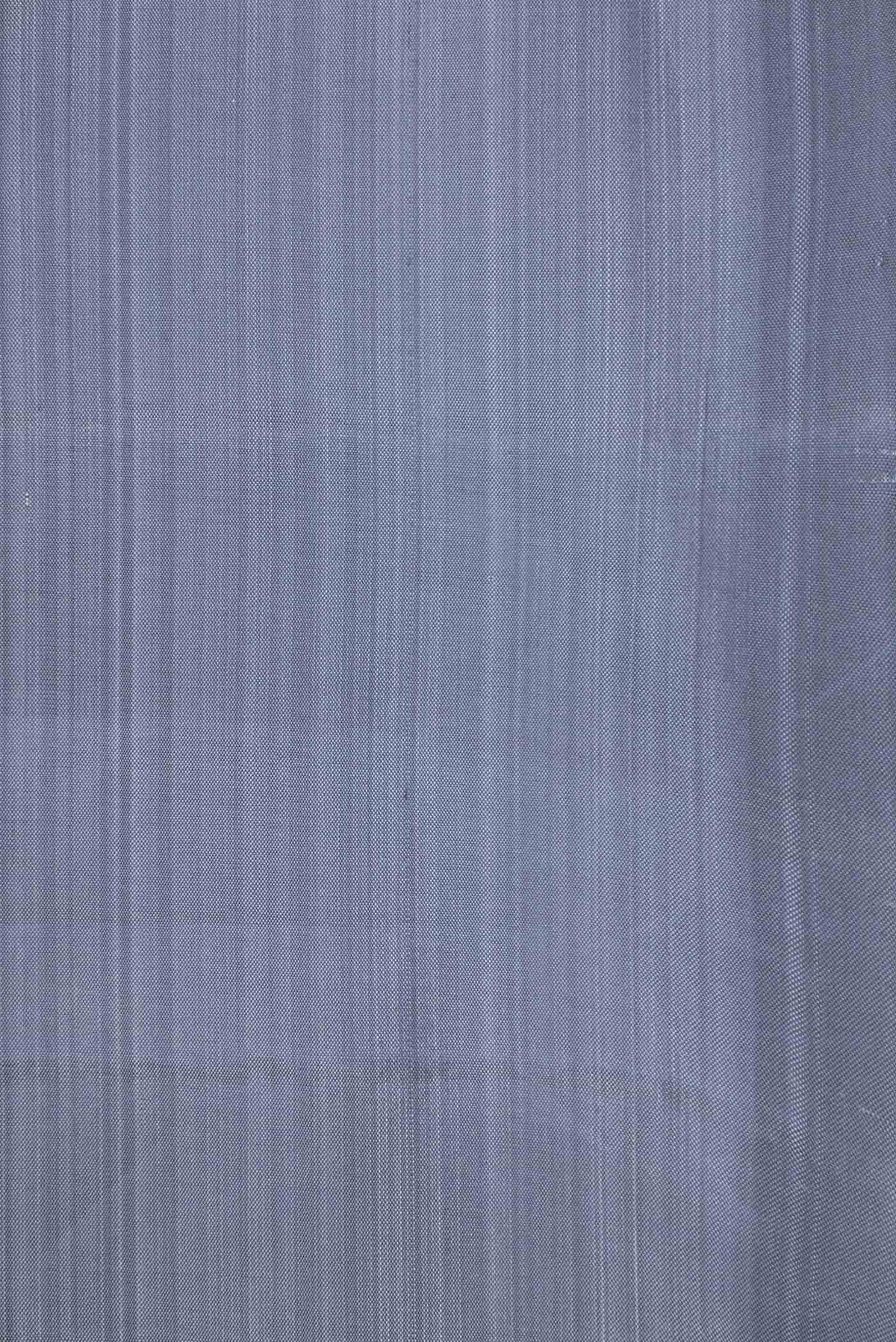Border image of Grey Dual Tone Kanchipuram Saree with Zari Butta on the body and Without Border