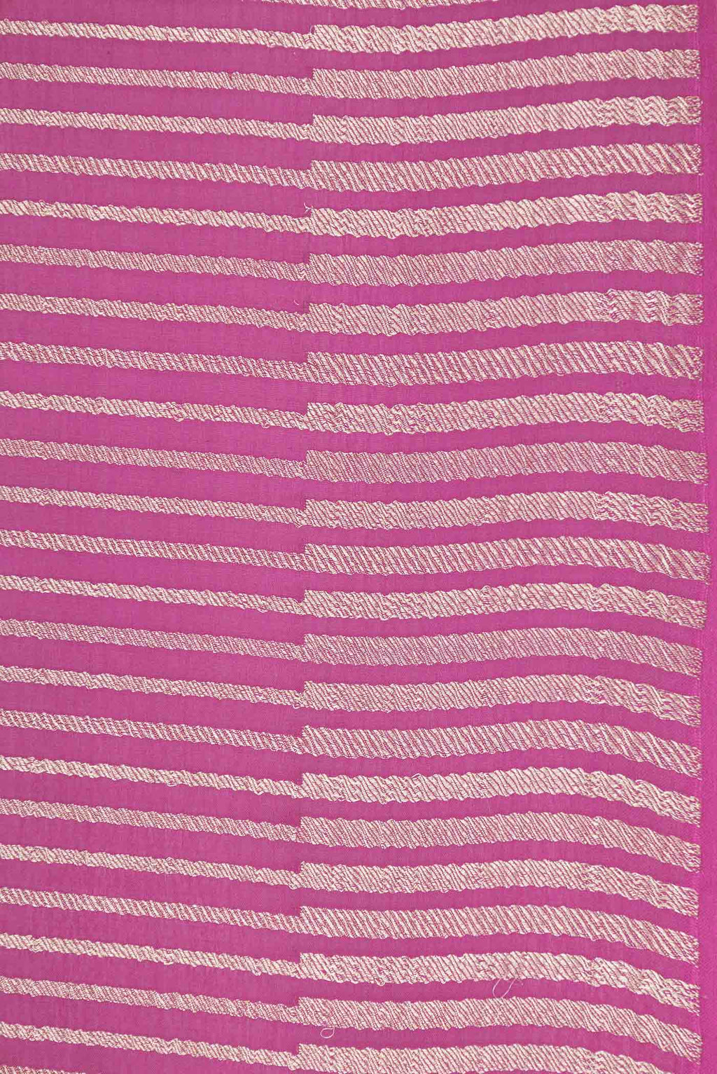 Border image of Magenta Mysore Crepe Saree with Stripes on the body and Zari Border