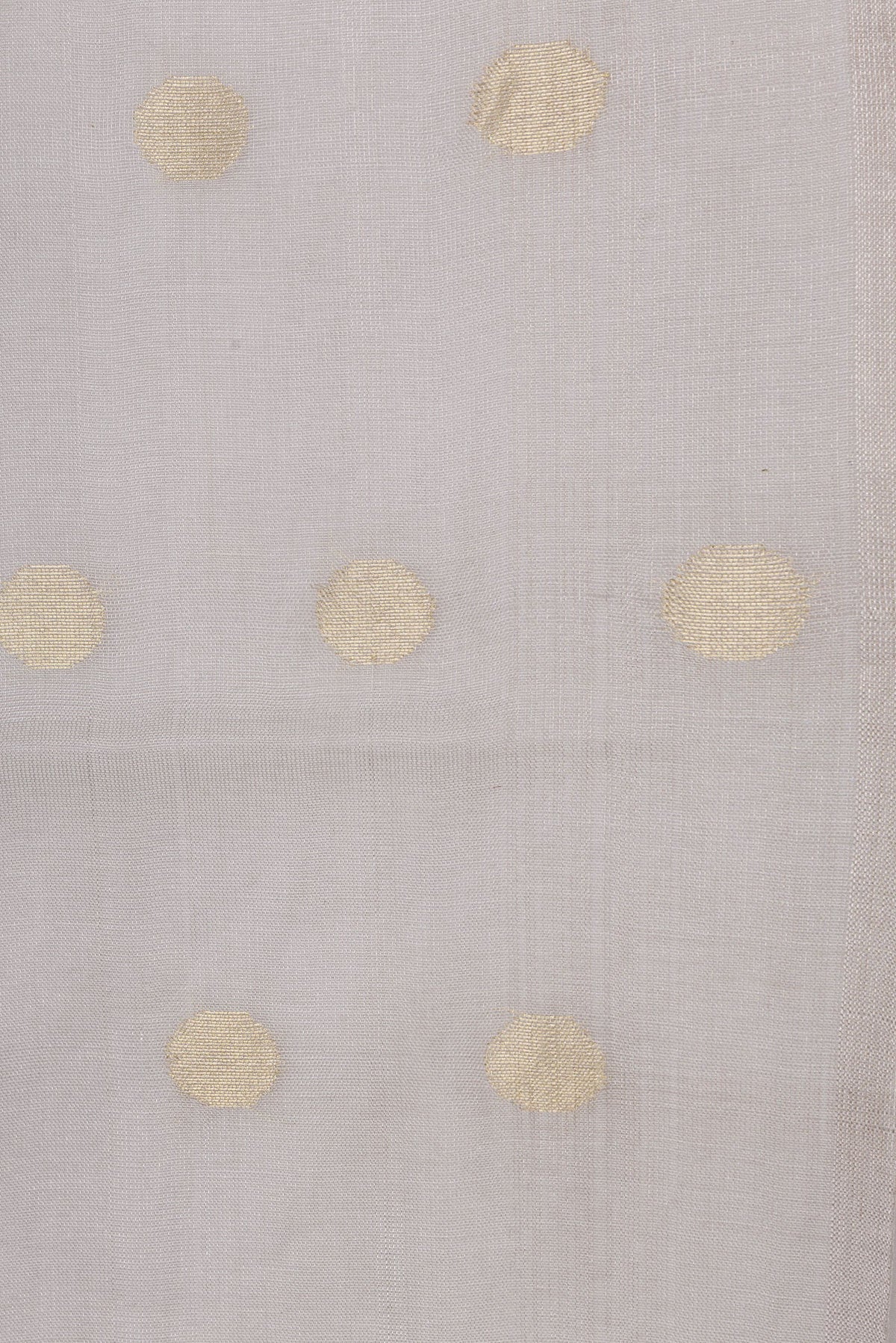 Border image of Beige Dual Tone Chanderi Silk Saree with Zari Butta on the body and Thin Zari Line. 