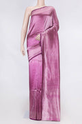 Magenta Dual Tone Banarasi Saree with Zari Brocade on the body and Zari Border displayed on a mannequin