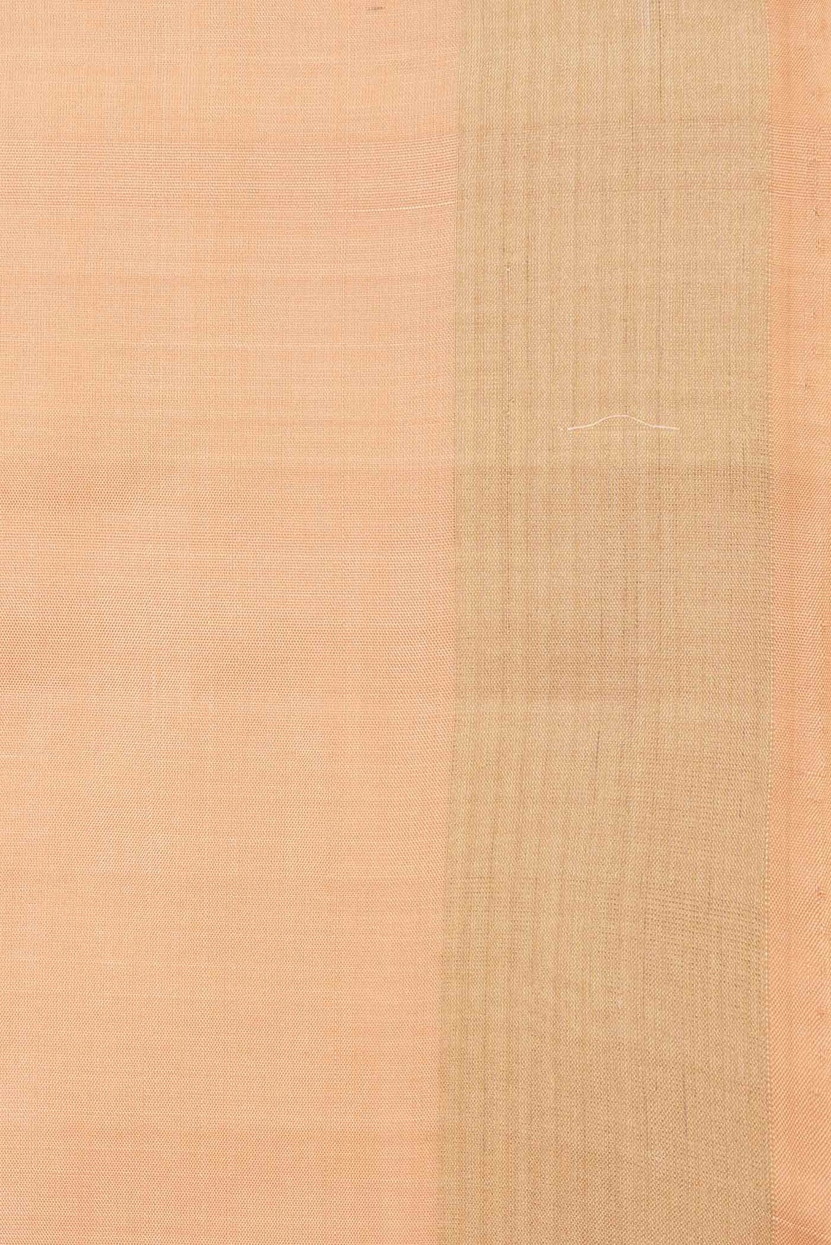 Border image of Beige Dual Tone Soft Silk Saree with Zari Butta on the body and Zari Border