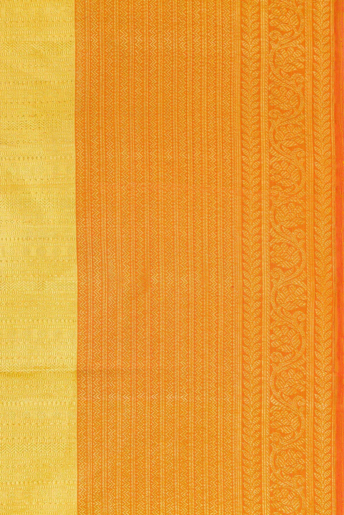 Border image of Sandal Dual Tone Kanchipuram Silk Saree with Zari Brocade on the body and Zari Border. 